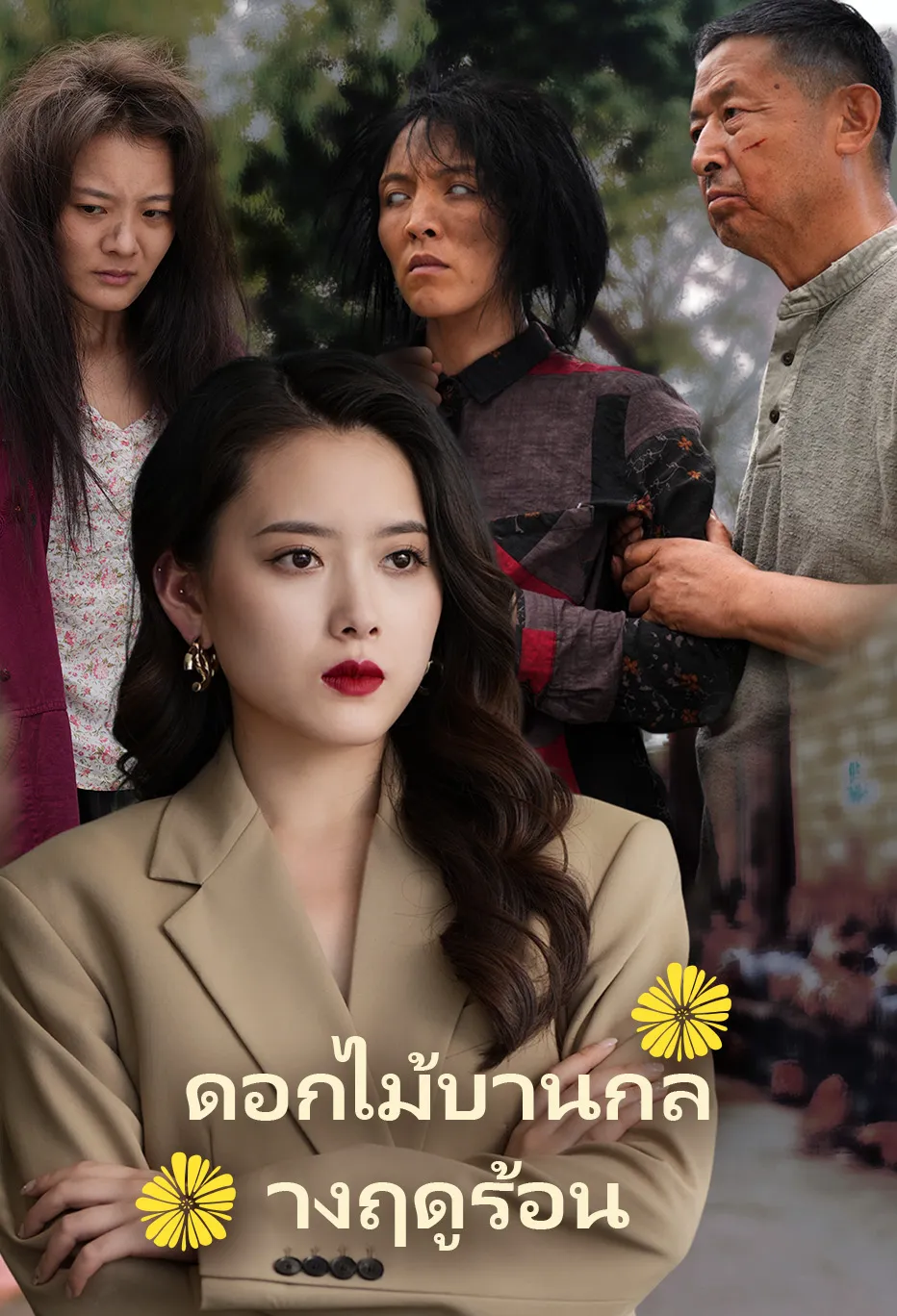 ดอกไม้บานกลางฤดูร้อน