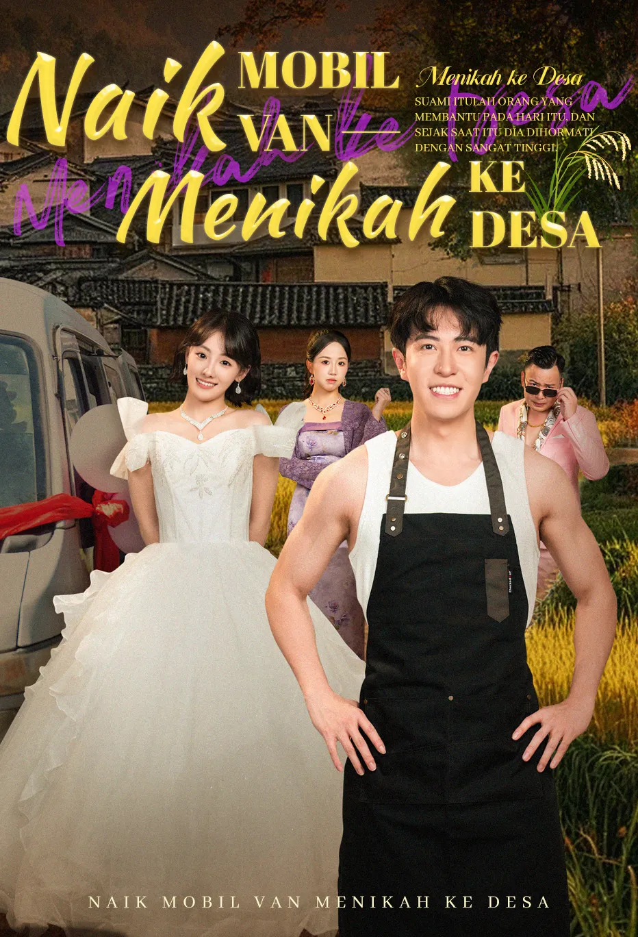 Naik Mobil Van Menikah ke Desa