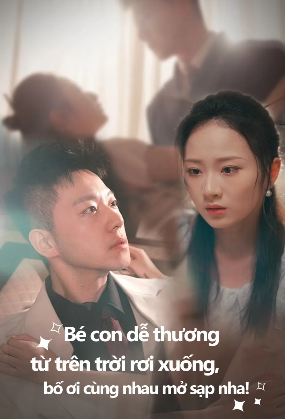 Bé con dễ thương từ trên trời rơi xuống, bố ơi cùng nhau mở sạp nha!
